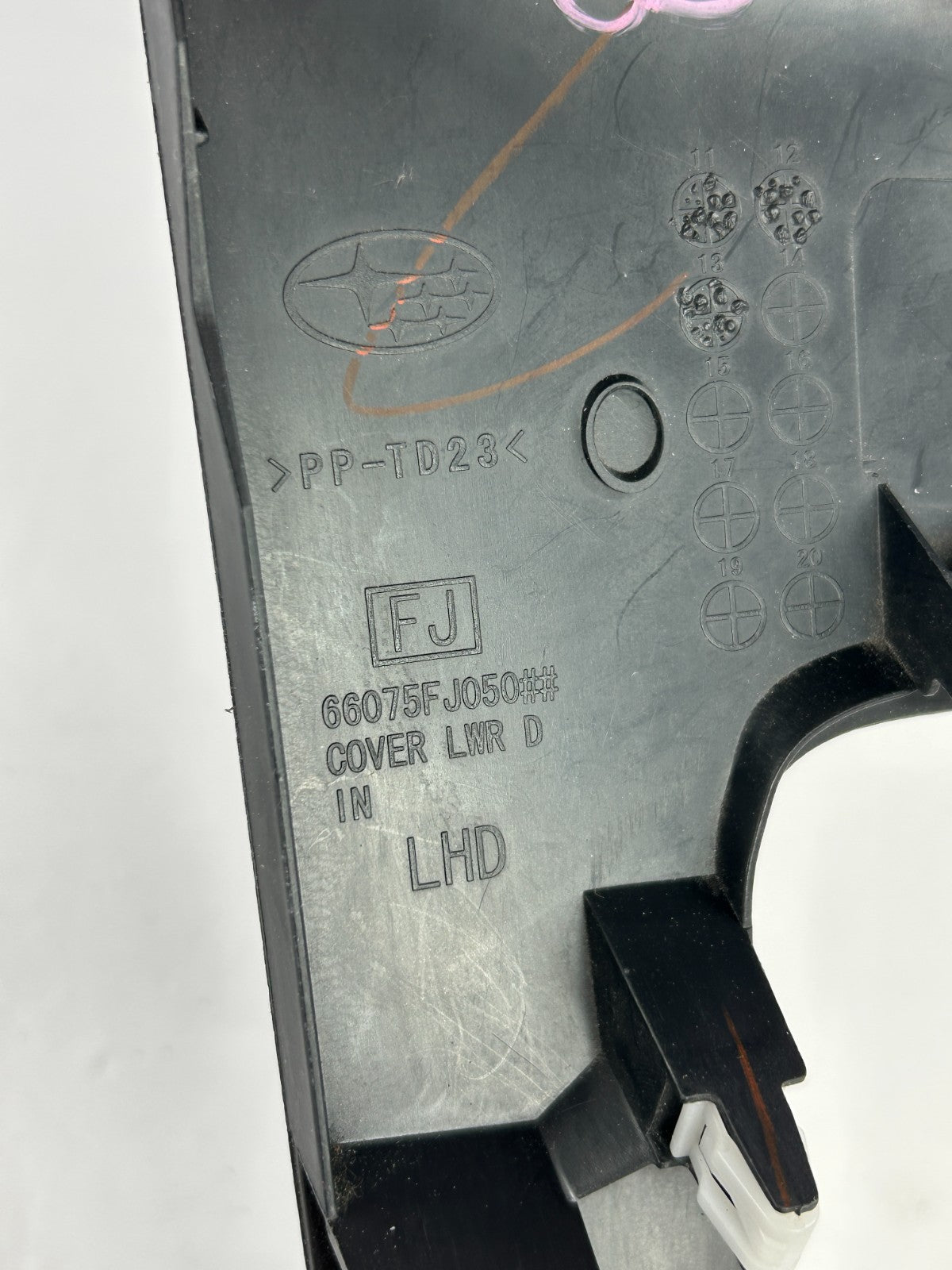 12-16 Subaru Impreza Left Driver Lower Instrument Panel Cover OEM 66075FJ050VH