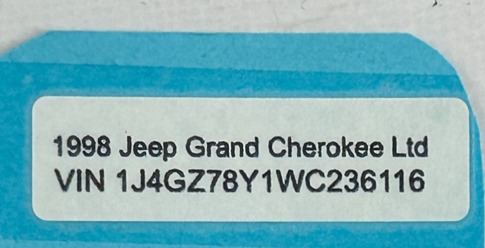 1997-2004 Jeep Grand Cherokee Left Lumbar Seat Adjustment Switch OEM 56042064