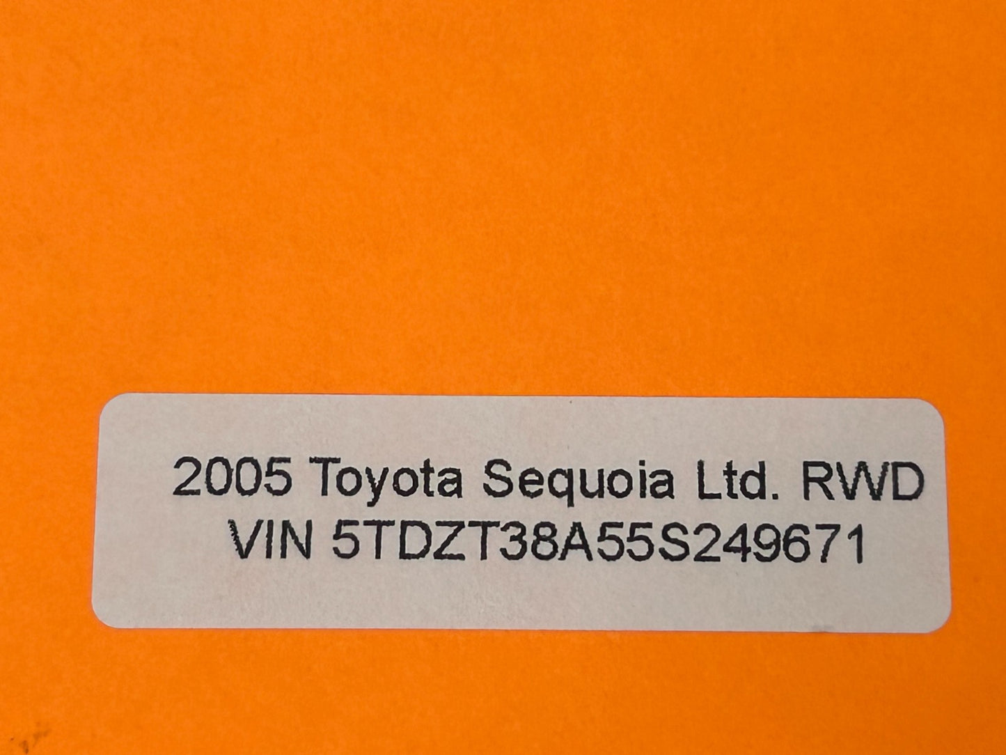 2004-2007 Toyota Sequoia Fuel Vapor Canister Charcoal Assembly OEM 77740-0C030