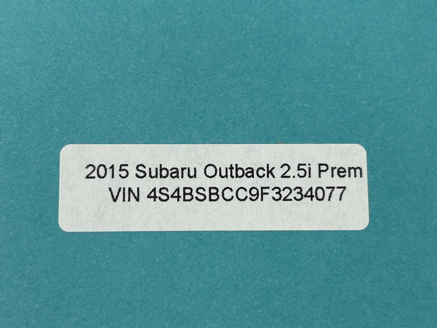 2015-2019 Subaru Outback Front Seat Cloth Headrest Set Black OEM 64061AL01AVH