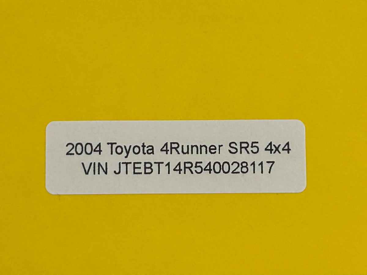03-09 Toyota 4Runner Rear Left Driver Door Window Divison Bar OEM 67408-35040