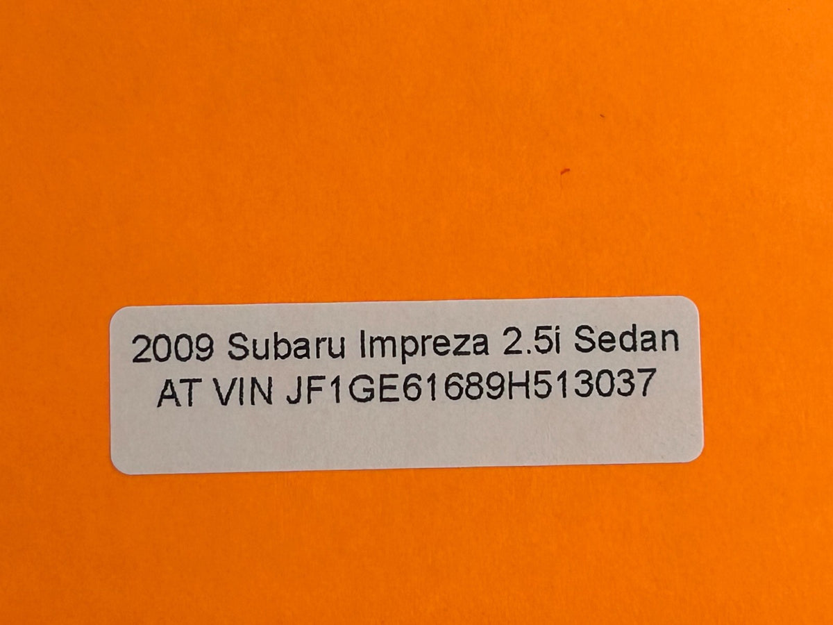 2009-2011 Subaru Impreza Front Left Driver Side Door Window Glass OEM 61011FG110