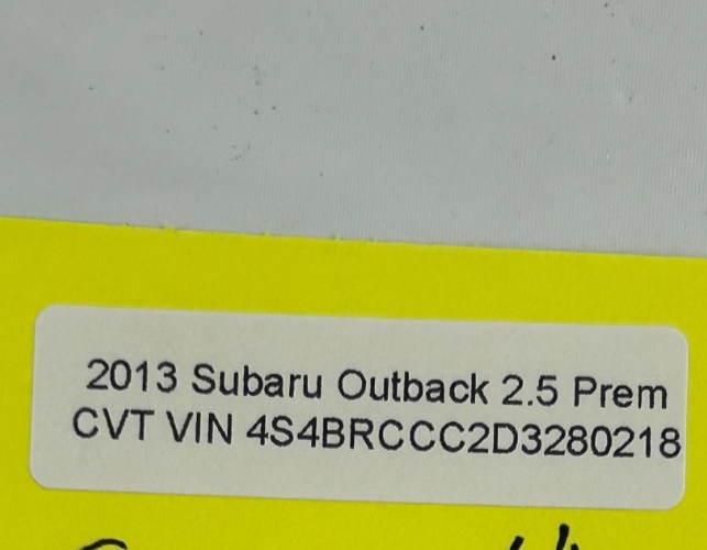 2010-2014 Subaru Outback Left Driver Side Grille Vent OEM 66110AJ01A