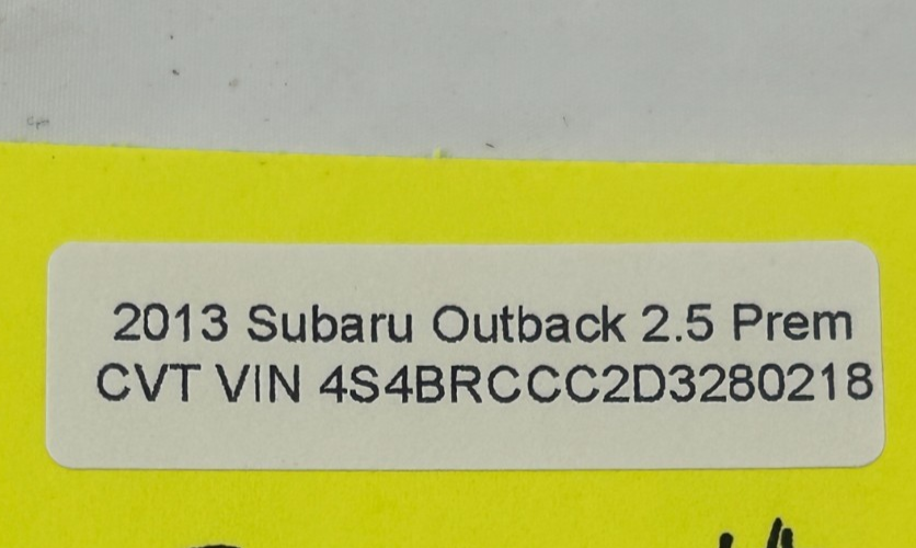 2010-2021 Subaru Outback Roof Room Dome Light Gray OEM 84671AG06AME