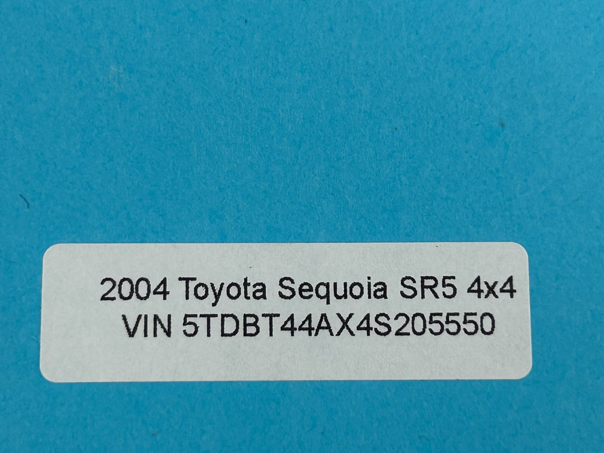 2001-2007 Toyota Sequoia Ignition Lock Cylinder Switch with Key OEM 89783-34020