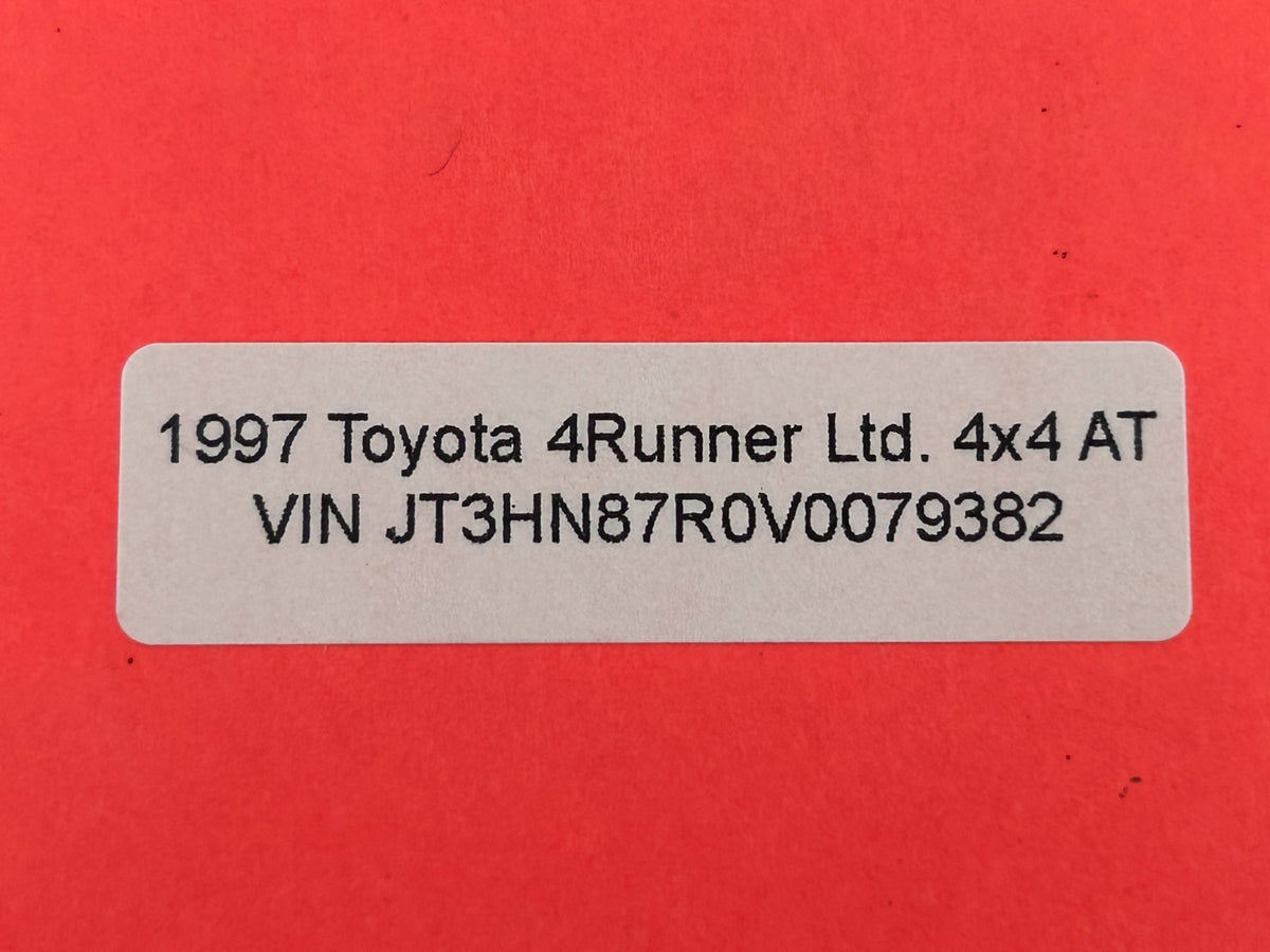 1996-2002 Toyota 4Runner Ignition Switch Lock Cylinder & Key OEM 45280-35320
