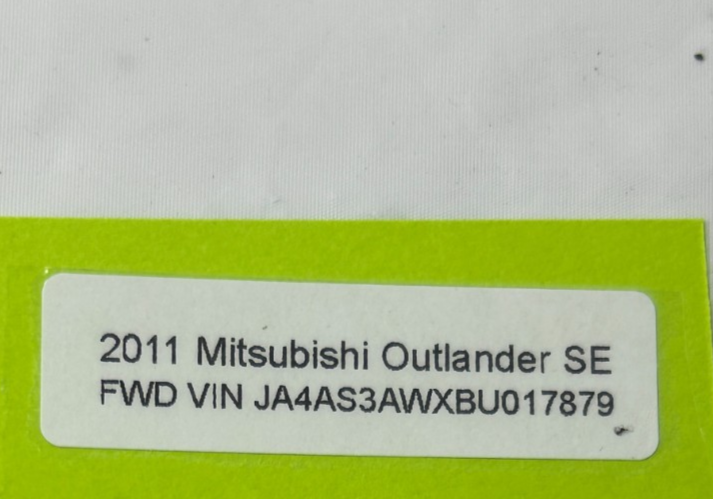 2007-2013 Mitsubishi Outlander Right Tweeter Speaker & Trim Black OEM 7221A804