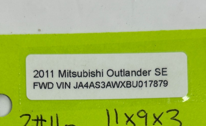 2011 Mitsubishi Outlander Owners Manual Guide Book Set OEM