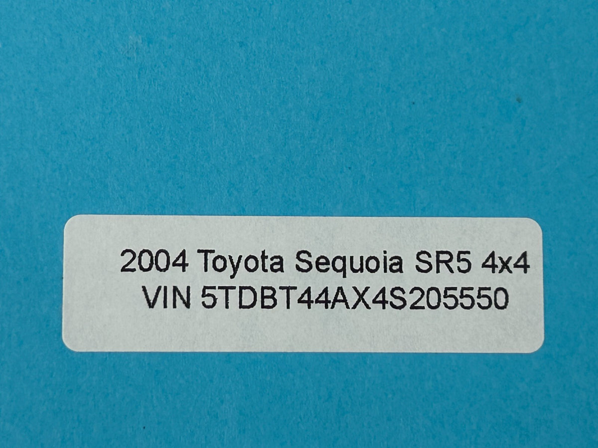 2001-2007 Toyota Sequoia Center Console Lid Armrest Gray OEM 58905-0C020-B0