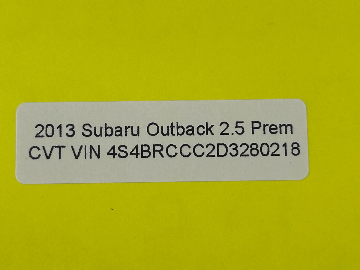 2010-2014 Subaru Outback 2.5L Power Brake Booster Master Cylinder OEM 26402AJ01A