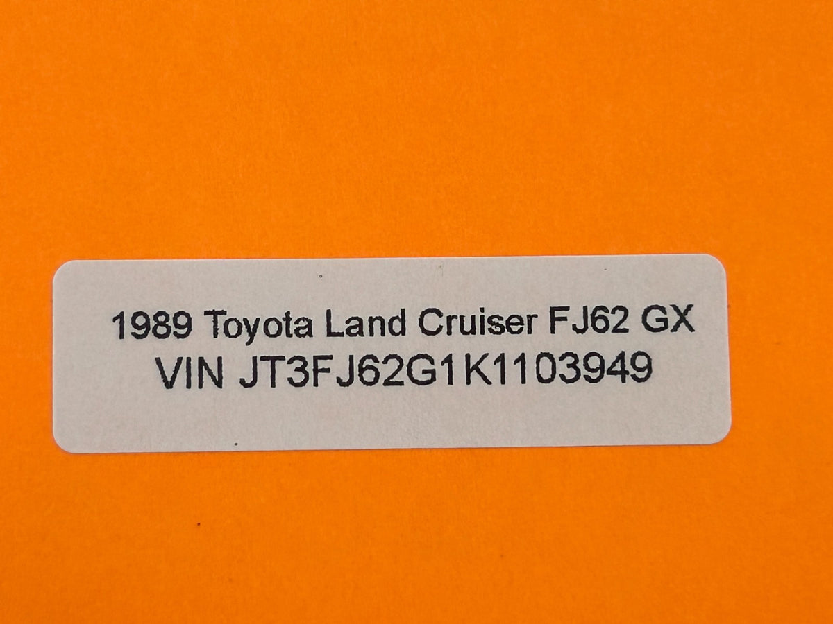82-90 Toyota Land Cruiser Front Left Windshield Pillar Handle OEM 74610-90K00