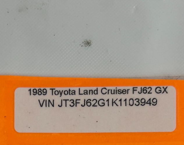 88-90 Toyota Land Cruiser Rear Left Door Lock Actuator Solenoid OEM 85480-90A02