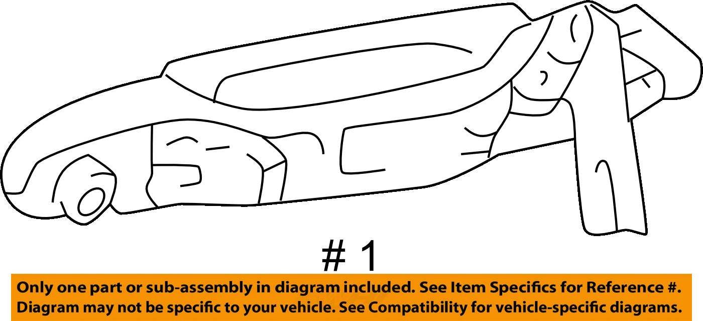 1999-2003 Lexus RX300 Rear Right Exterior Door Handle OEM