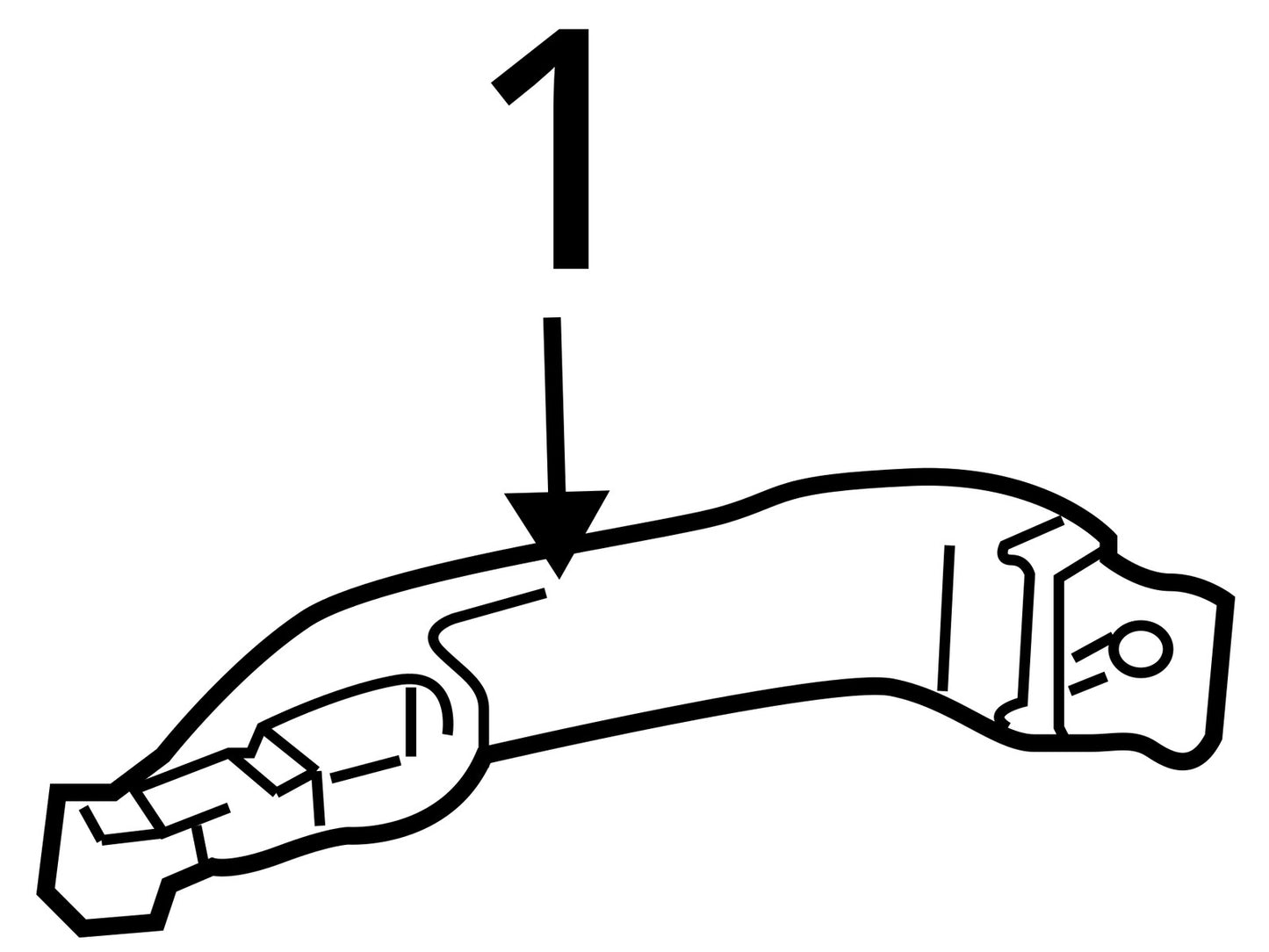 1999-2003 Lexus RX300 Rear Right Exterior Door Handle OEM