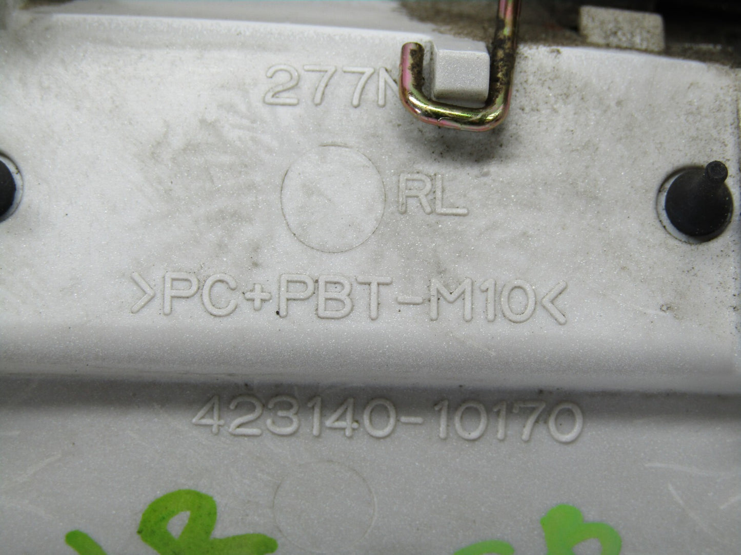 2001-2003 Toyota Prius Rear Left Exterior Door Handle White 040 OEM