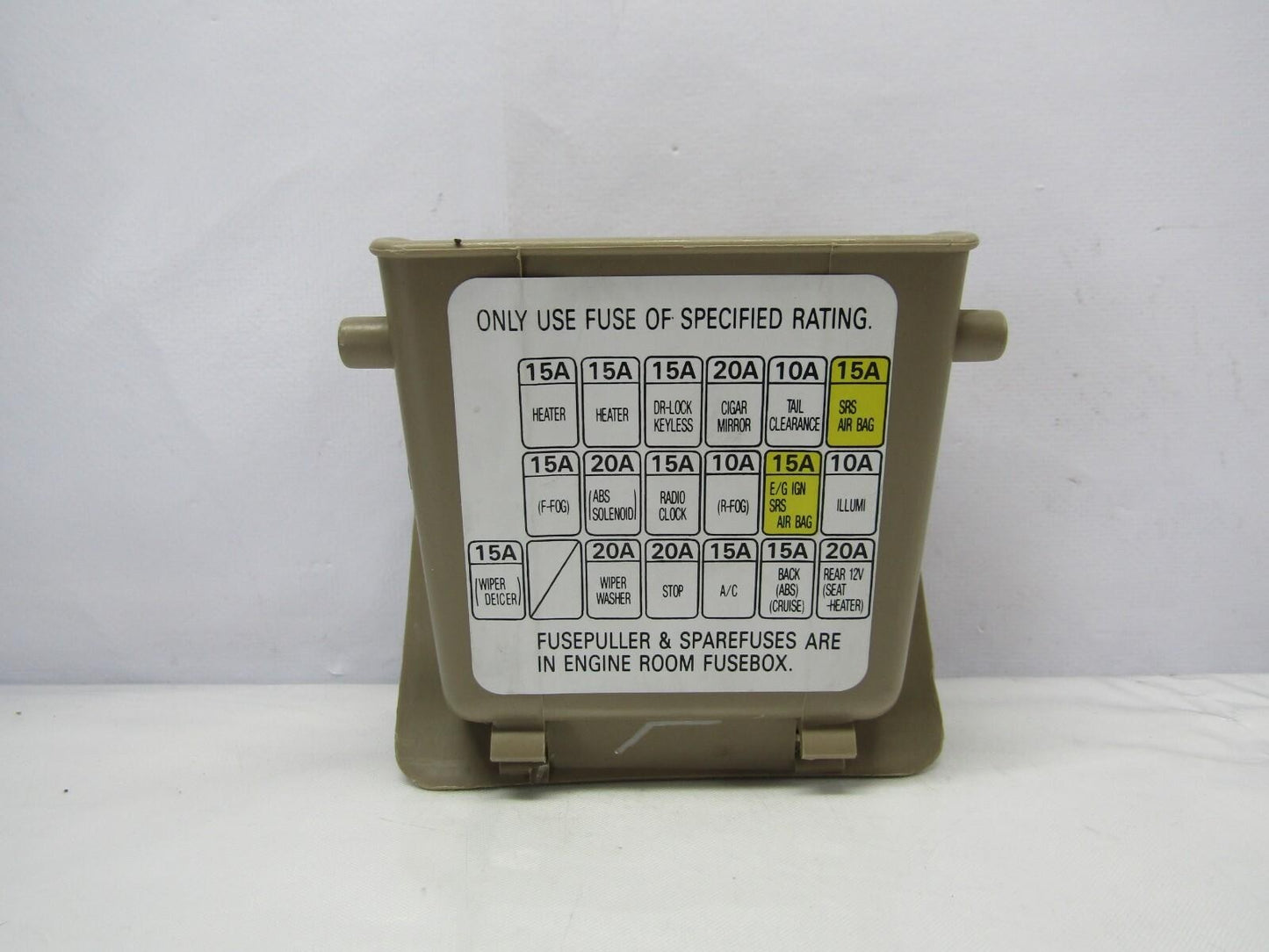 2001-2003 Subaru Forester Interior Dash Fuse Map Pocket Lid Beige Cover Trim OEM