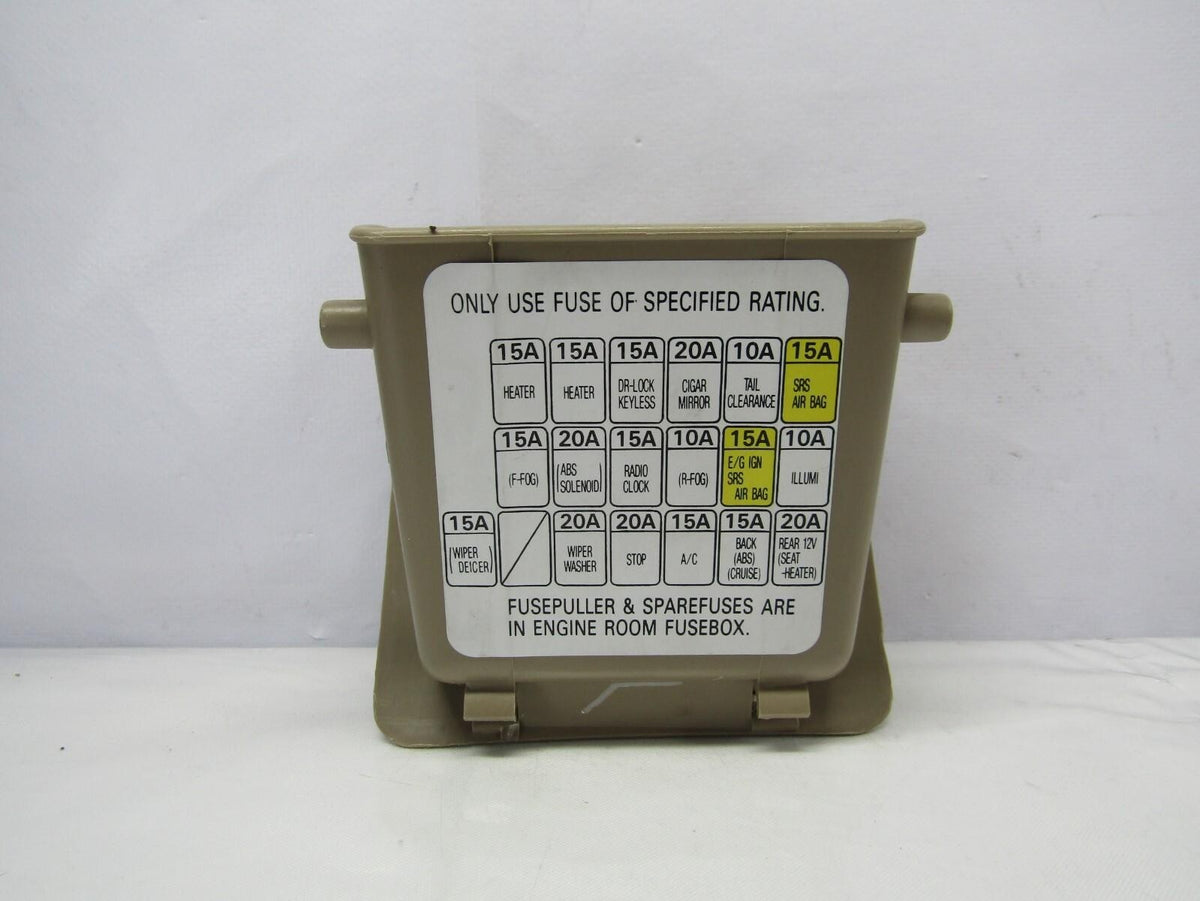 2001-2003 Subaru Forester Interior Dash Fuse Map Pocket Lid Beige Cover Trim OEM