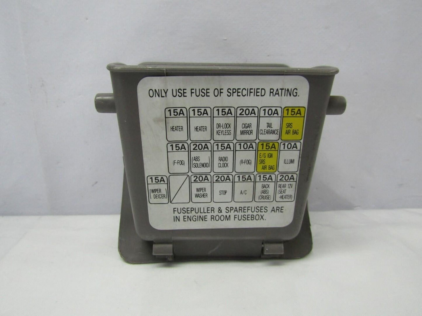 2001-2003 Subaru Forester Interior Dash Fuse Map Pocket Lid Gray Cover Trim OEM