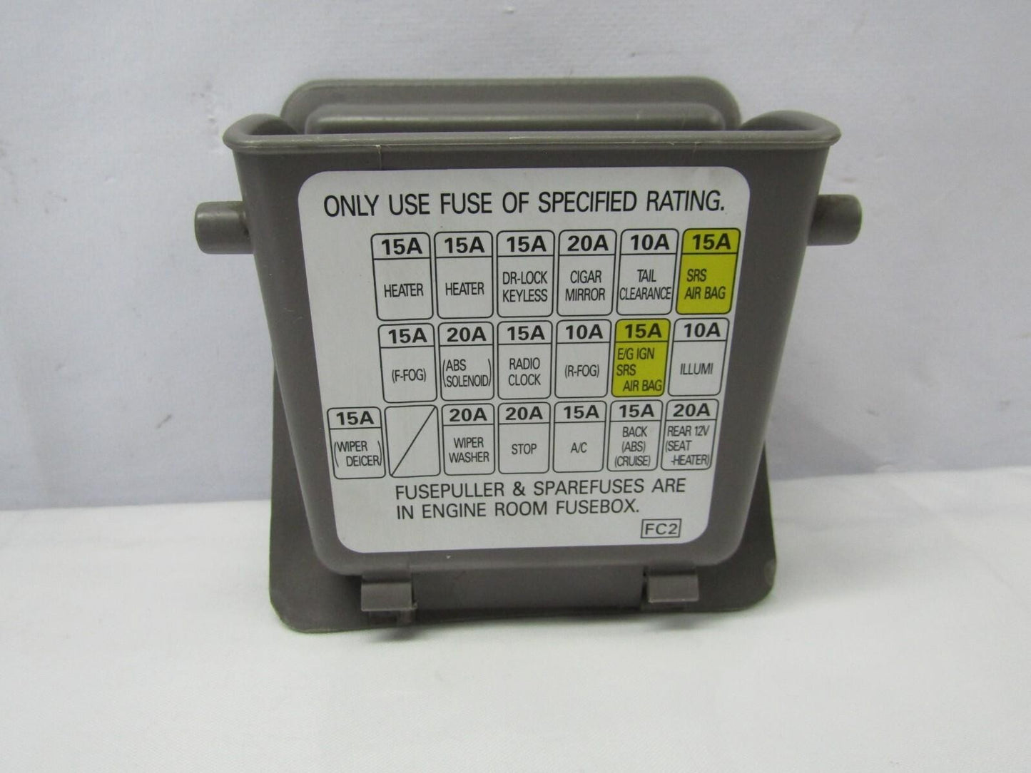 2001-2003 Subaru Forester Interior Dash Fuse Map Pocket Lid Gray Cover Trim OEM