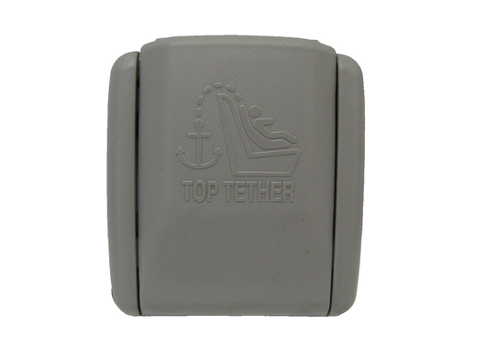 2003-2008 Subaru Forester Child Restraint Tether Anchor Plate Cap Gray OEM