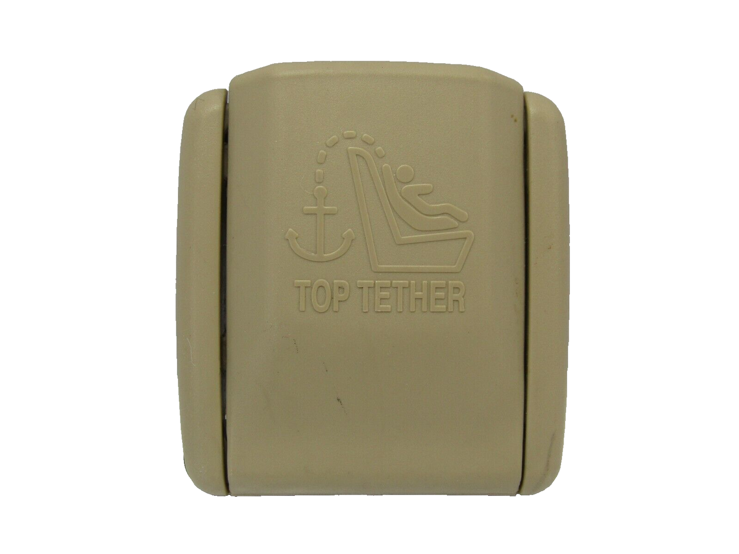 2003-2008 Subaru Forester Child Restraint Tether Anchor Plate Cap Beige OEM