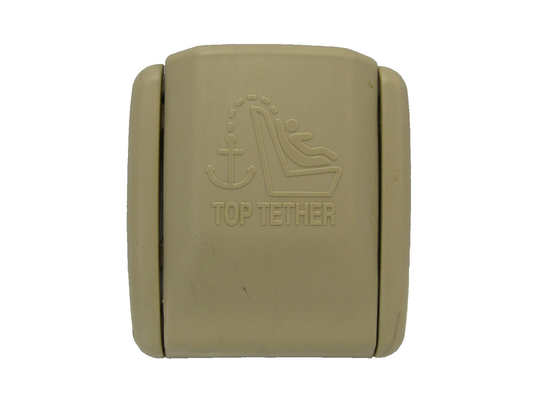 2003-2008 Subaru Forester Child Restraint Tether Anchor Plate Cap Beige OEM