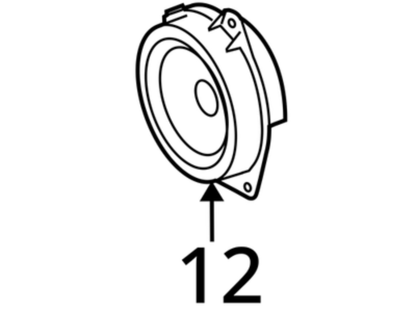 2006-2008 Lexus IS250 Front Left Door Speaker 86160-53210 OEM