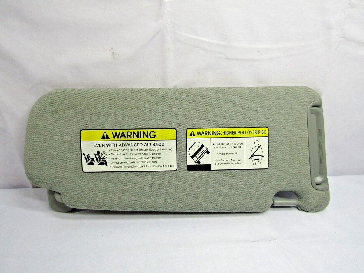 2010-2013 Kia Sorenta Left Side Sun Visor Shade Gray OEM