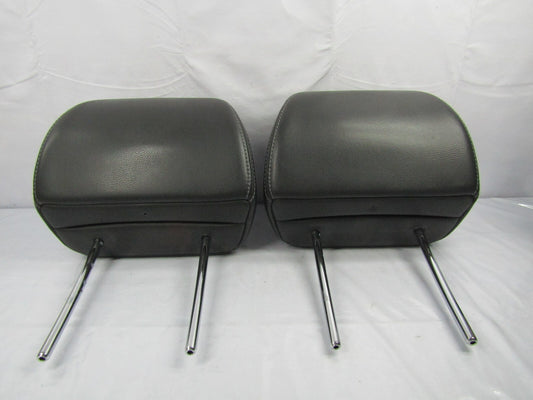 2008-2011 Subaru Tribeca Front Seat Head Rest Headrests Set Leather Black OEM