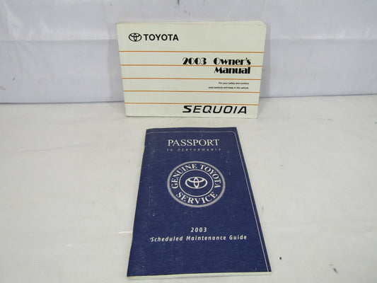 2003 Toyota Sequoia Owners Manual Factory Original Operators User Guide Suv OEM