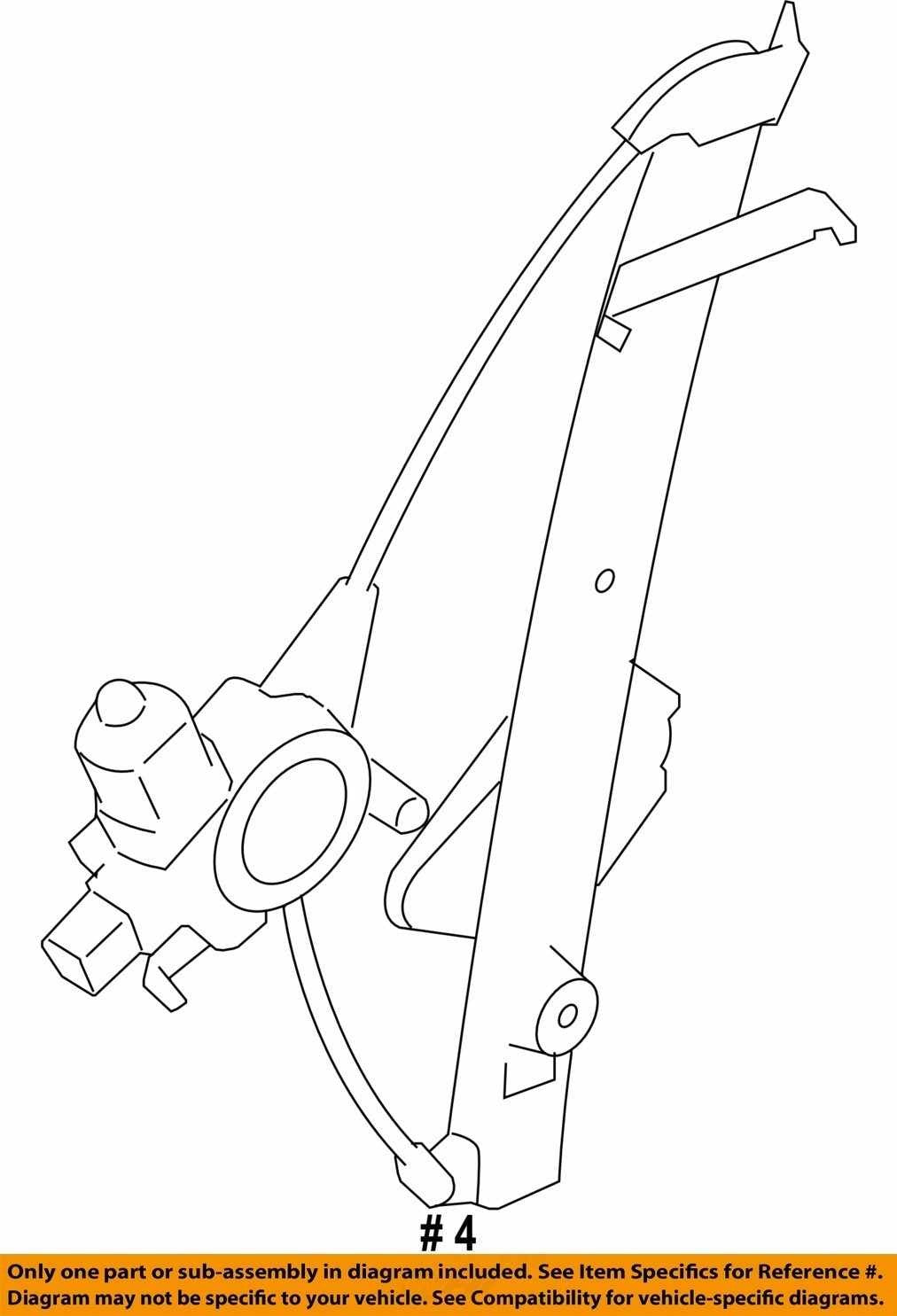 2009-2013 Subaru Forester Rear Left Window Regulator Motor OEM
