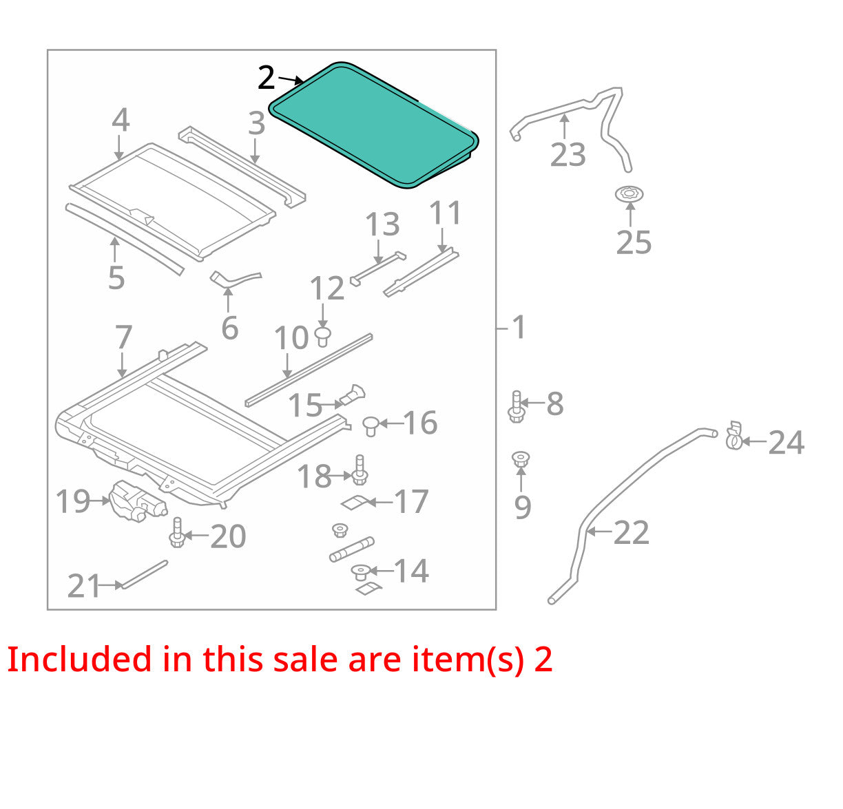 2010-2012 Hyundai Genesis Coupe Sunroof Glass 816102M000 OEM