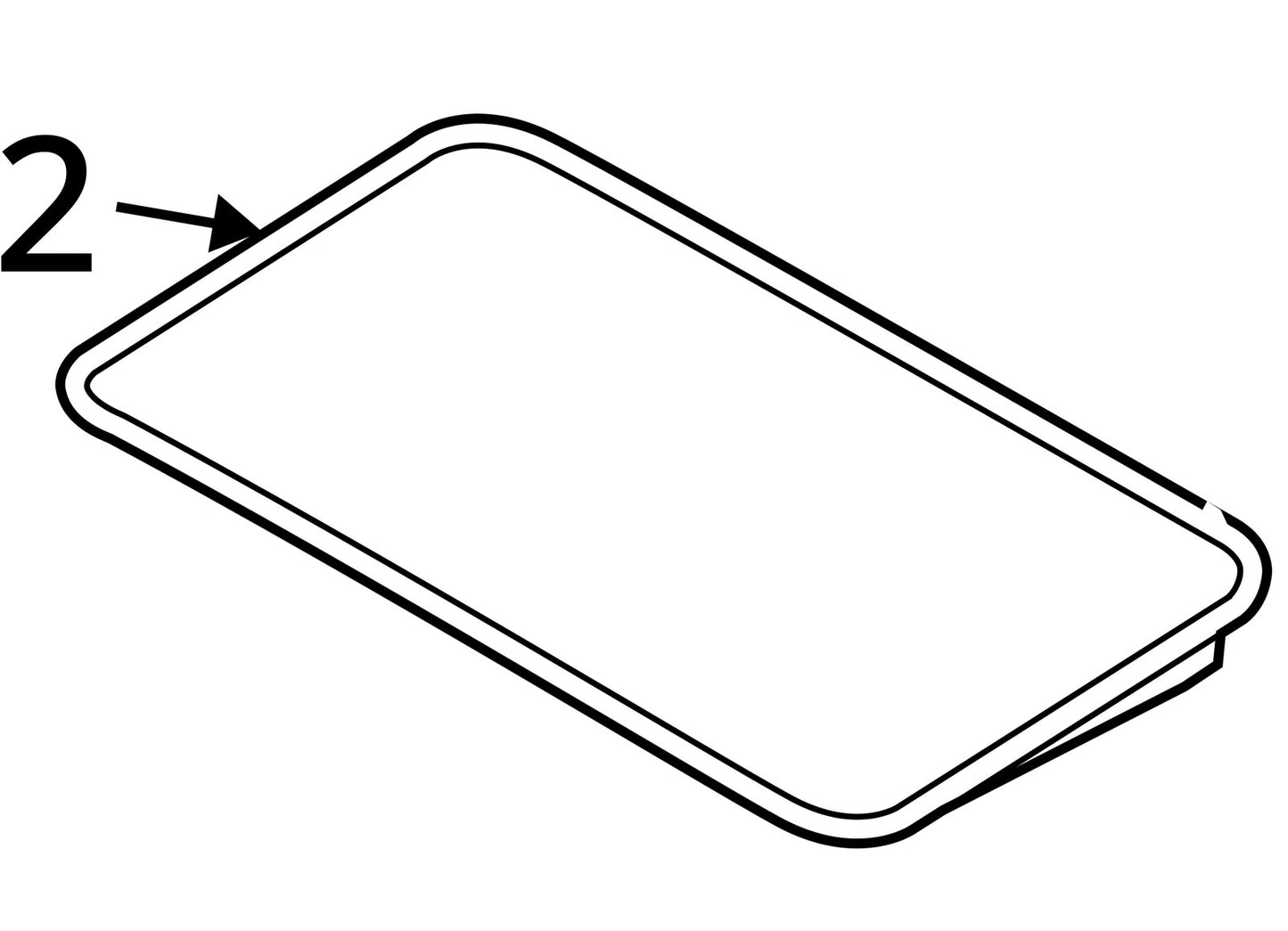 2010-2012 Hyundai Genesis Coupe Sunroof Glass 816102M000 OEM