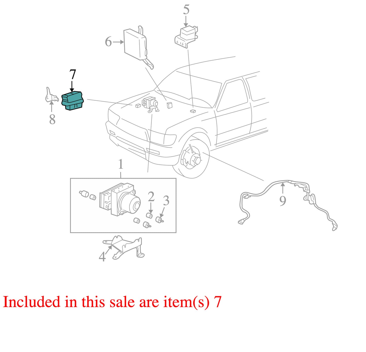 1996-2000 Toyota 4Runner ABS Relay 8826335090 OEM