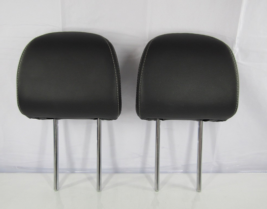 2014-2018 Subaru Forester Front Headrest Set Black Leather OEM