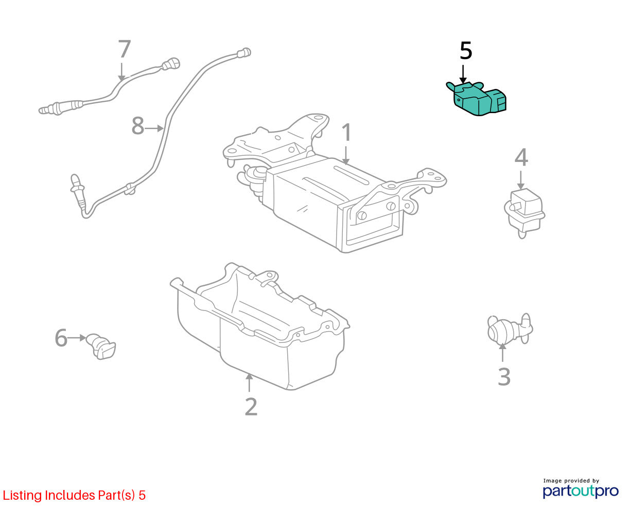 2001-2007 Toyota Highlander Vacuum Switching Valve 25860-28010 Assy OEM
