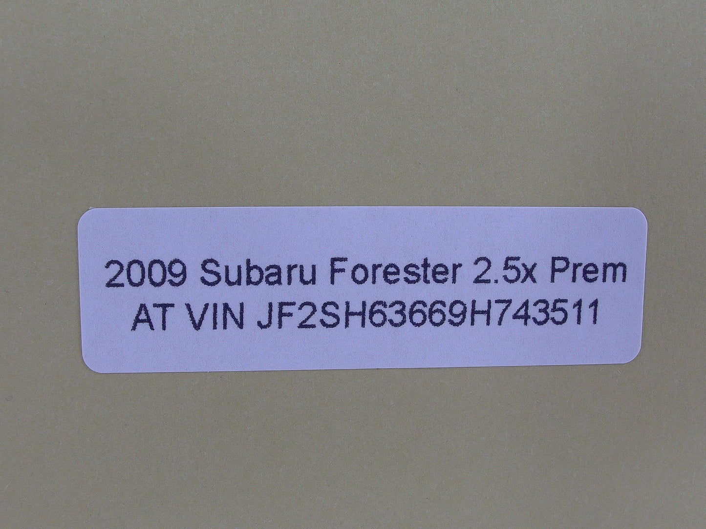 2009-2013 Subaru Forester Rear Left Interior Door Handle OEM