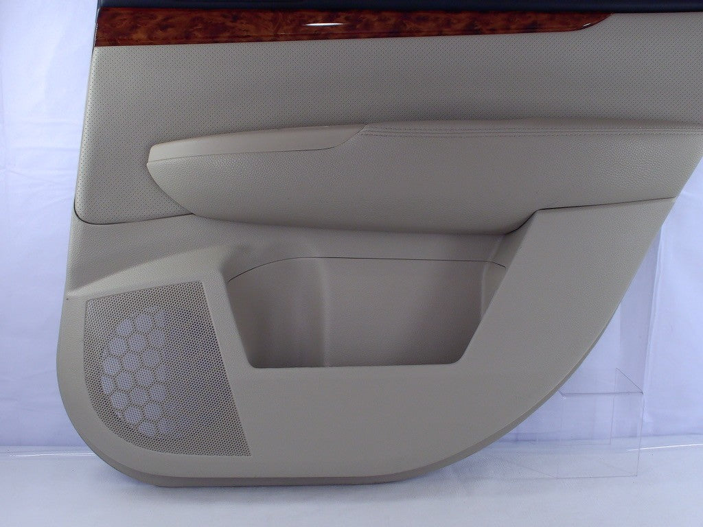 2010-2014 Subaru Outback Right Rear Interior Door Panel Card Ivory Leather OEM