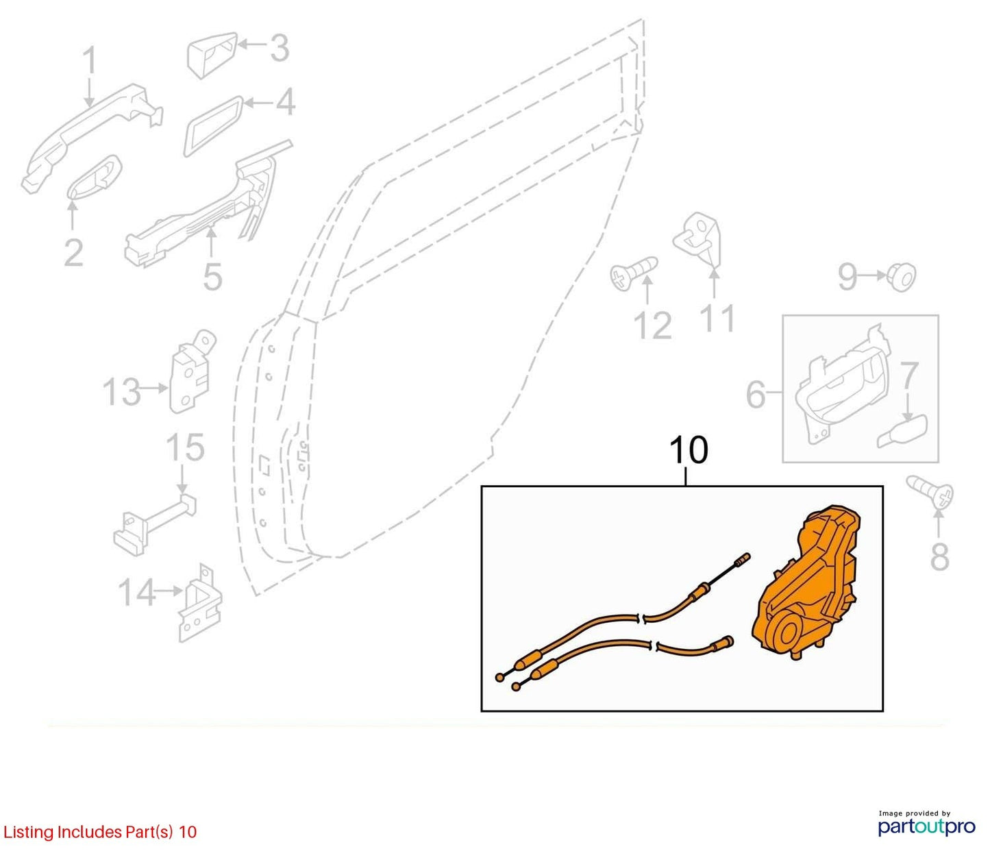 2015-2017 Subaru Outback Door Latch Lock Actuator Left Right OEM