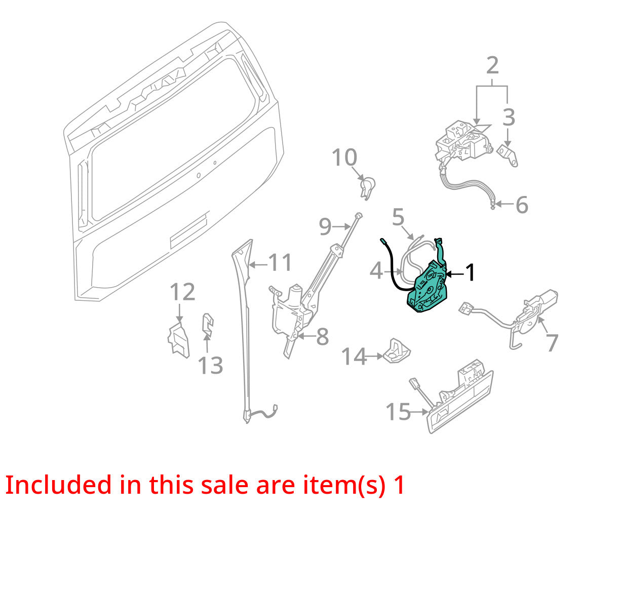 2004-2015 Nissan Armada Power Lift Gate Latch Actuator Motor 90502-7S400 OEM