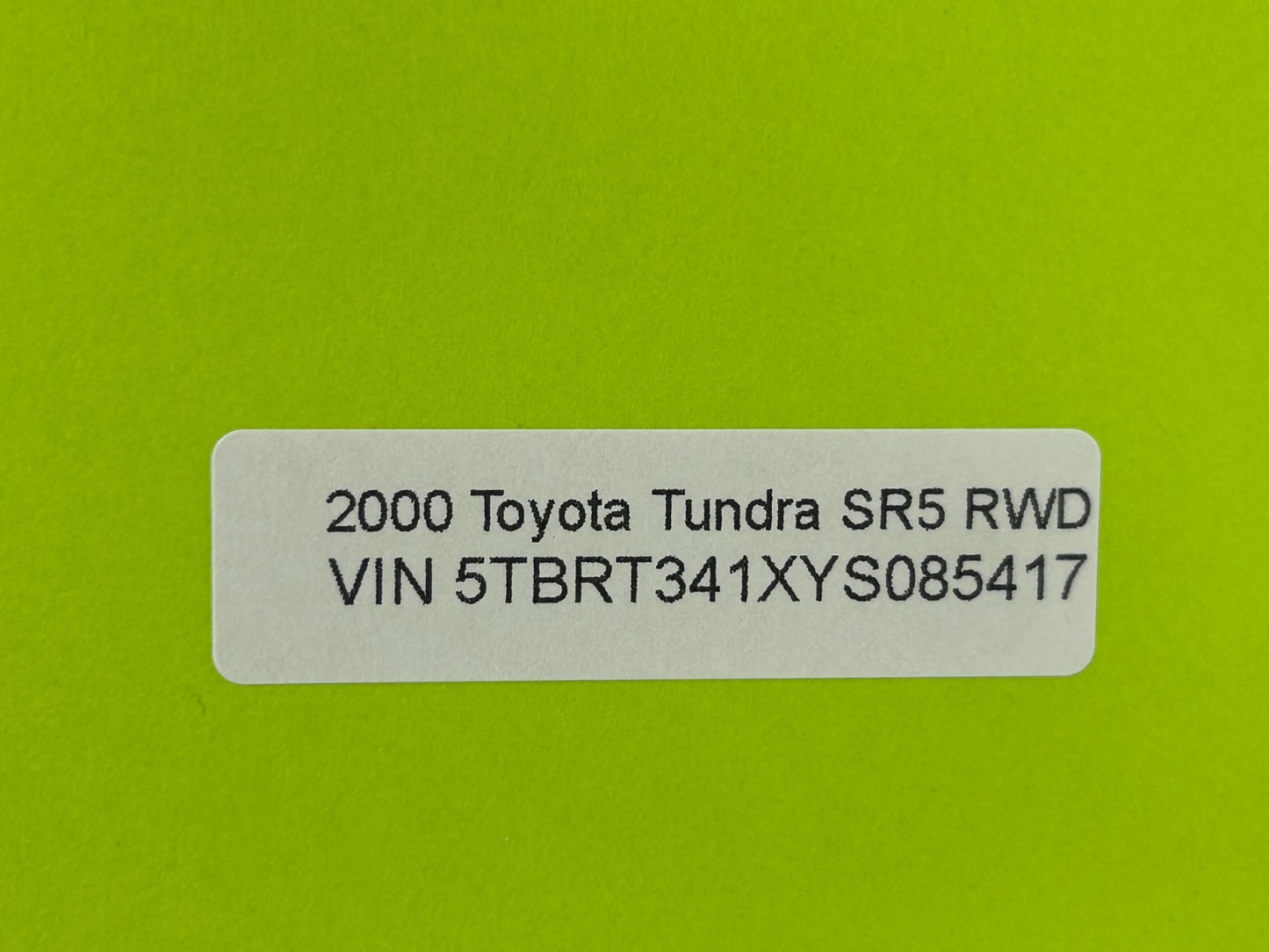 2000-2004 Toyota Tundra Speedometer Instrument Gauge Cluster 251K Miles OEM
