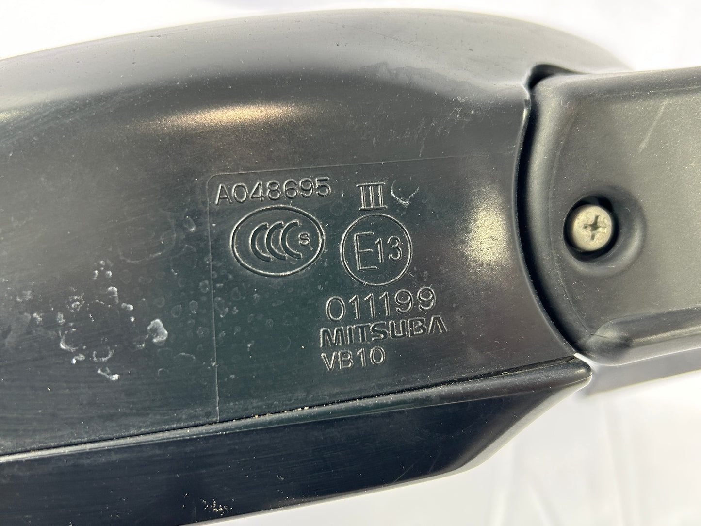 2008-2010 Subaru Impreza Right Side View 3-WIRE Mirror 37J White Not Heated OEM