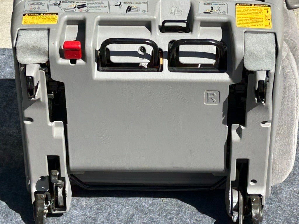2001-2004 Toyota Sequoia Back Seat 3rd Row Right Side Gray Cloth OEM