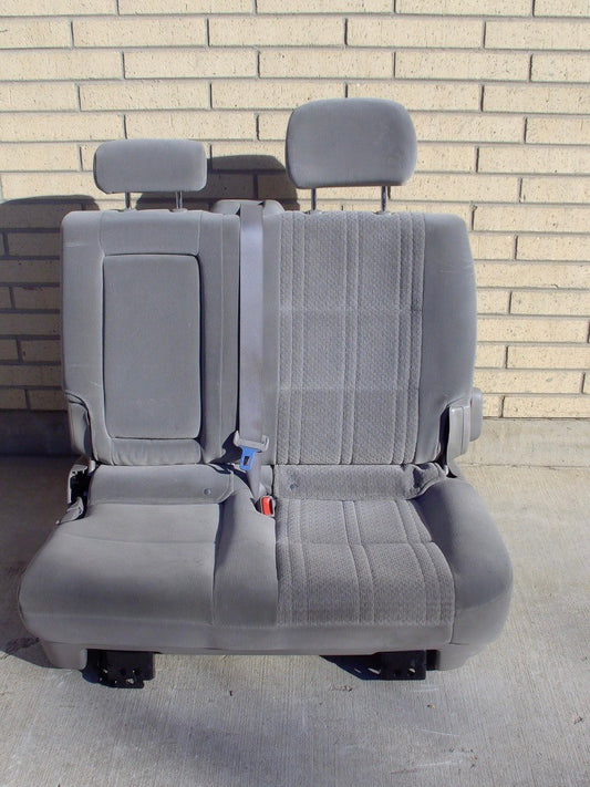 2004-2006 Toyota Tundra Crew Cab Left Rear Seat Cloth Gray OEM