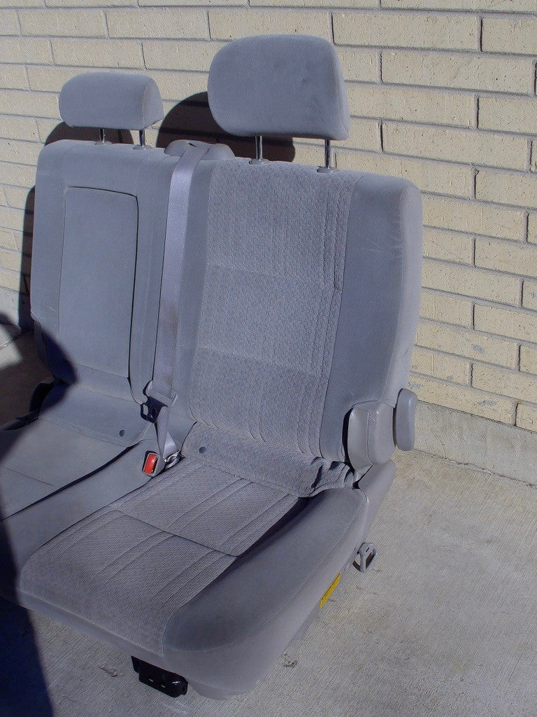 2004-2006 Toyota Tundra Crew Cab Left Rear Seat Cloth Gray OEM