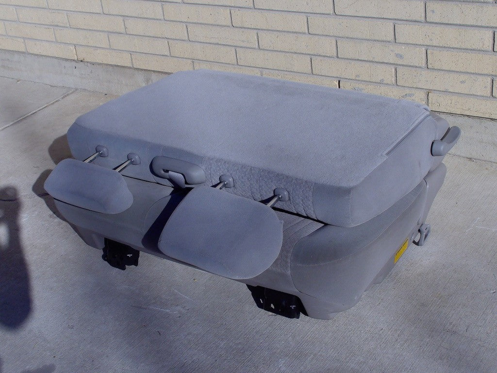 2004-2006 Toyota Tundra Crew Cab Left Rear Seat Cloth Gray OEM