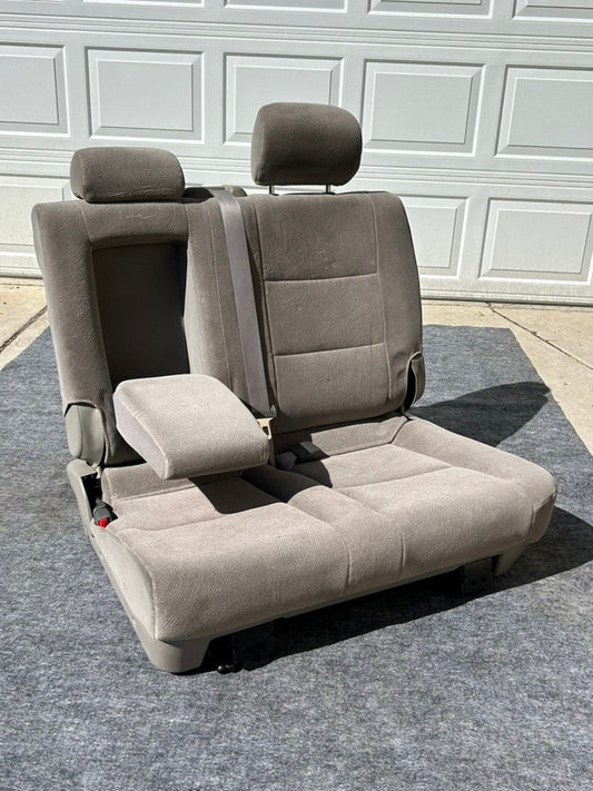 2001-2004 Toyota Sequoia Rear Second Bench Seat Left Gray Cloth OEM