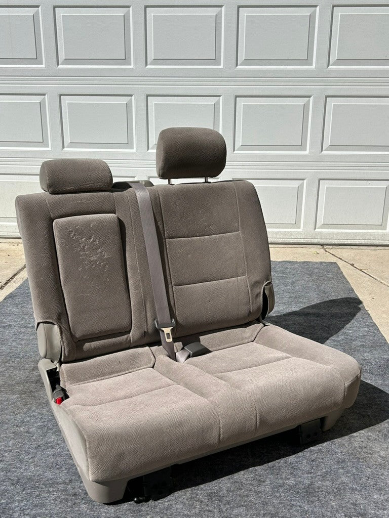2001-2004 Toyota Sequoia Rear Second Bench Seat Left Gray Cloth OEM