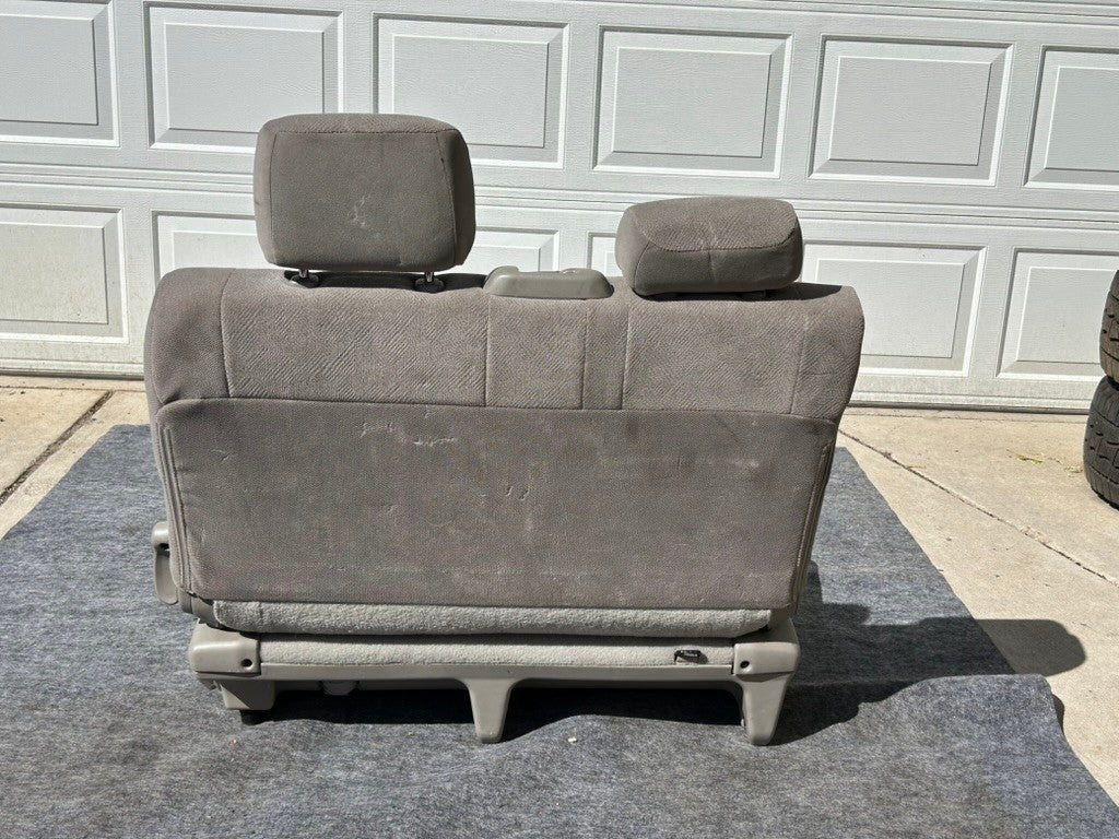 2001-2004 Toyota Sequoia Rear Second Bench Seat Left Gray Cloth OEM