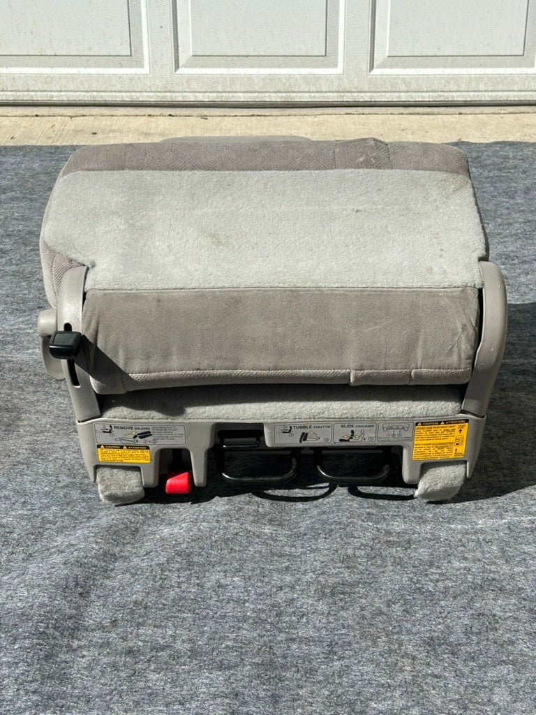 2001-2004 Toyota Sequoia Back Seat 3rd Row Left Side Gray Cloth OEM - Used